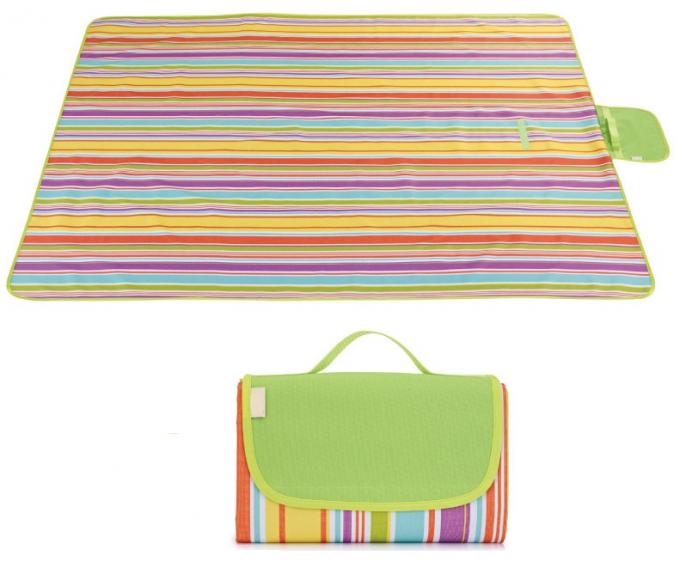 picnic blanket with plastic backing