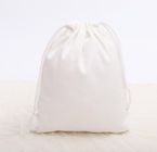 Drawstring bags cotton material reusable canvas shopping bags gift shopping bags