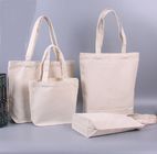 Zip Up Reusable Shopping Bag Nature Heavy Duty Cotton Canvas Made