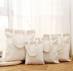 Recyclable Natural Cotton Canvas Shopping Bag With Zipper Closure