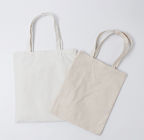 Recyclable 100 Cotton Tote Bags Plain White / Beige Color For Gift Packing