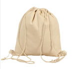 Cotton Canvas Fabric Drawstring Bags For Department Store Promotional Activities