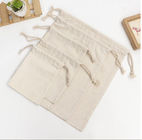 Customized Durable Cotton Canvas Bag Pull Sting Style For Shoes Packing
