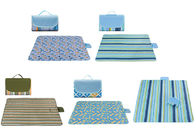Water Resistant Pocket Picnic Mat , Lightweight Foldable Beach Blanket