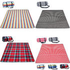 Checkered Portable Beach Mat , Water Repellent Pocket Picnic Blanket