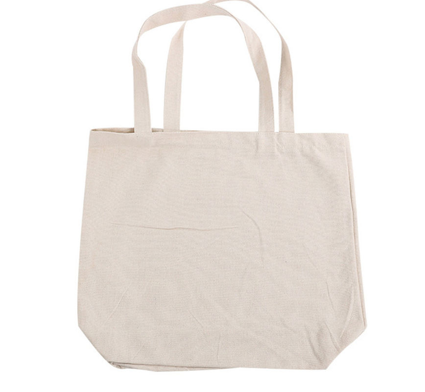 Heavy Duty Cotton Canvas Travel Tote Bag White / Beige / Black For Teenagers
