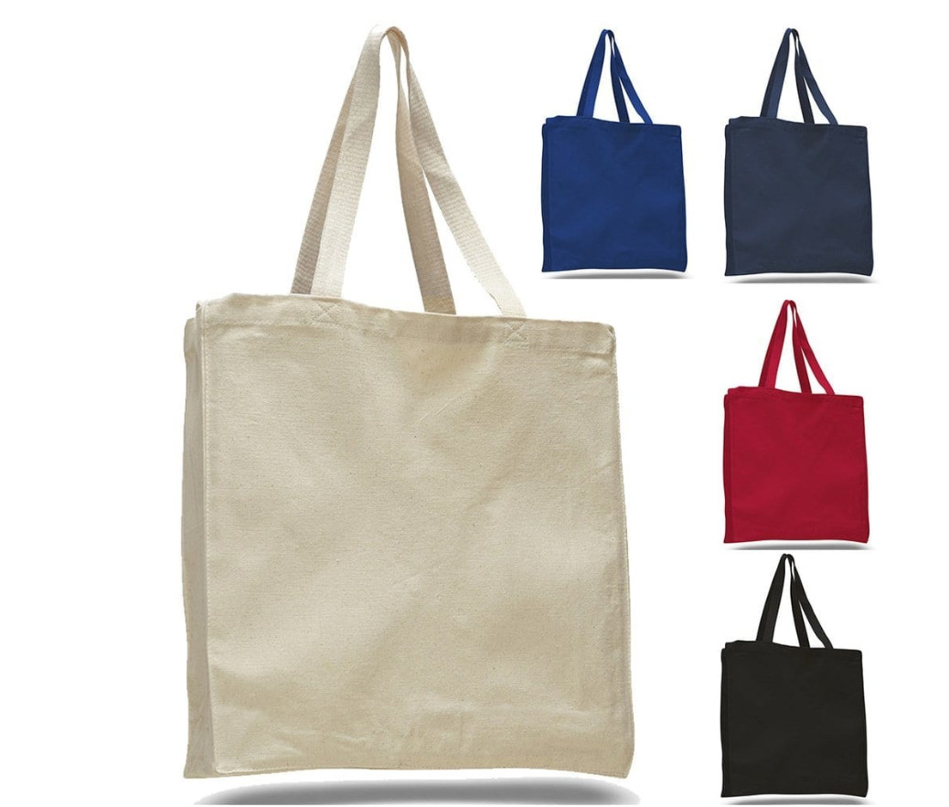 Personalized Cotton Canvas Tote Bag , Plain Canvas Bags With Handle
