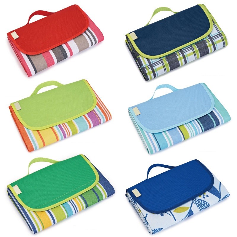 600D Oxford Cloth Waterproof Picnic Mat , Foldable Camping Picnic Blanket