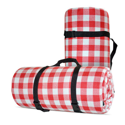 180*200 Picnic Rug Extra Large Picnic Blanket Red And White