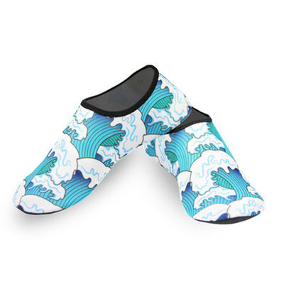 Customized Water Sport Beach Swimming Socks Thin Multi Prints Anti Slip Fitness Yoga Dance Swim Surf Diving Underwater Shoes