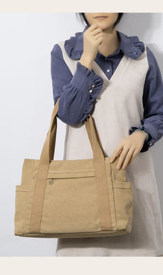 Fashion  Women Canvas Shopping Bag Ladies Casual Shoulder Handbag Reusable Large Capacity Eco-Friendly Tote Bag