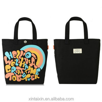 hot selling customize  14 OZ  12 OZ canvas tote  cross-border  cotton shopping bag  reusable women handbags school bag for kids