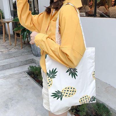 2022 Factory Customize  Reusable Shopping Bag Fashion Women Canvas Tote  Printing   Eco Shopper Bags Shoulder Bags handbag