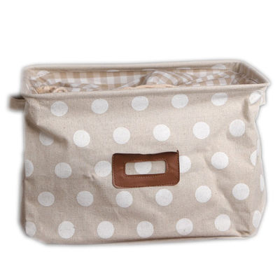 Cotton Linen Portable Square Dirty Cloth Storage Bag Hamper Eco Friendly