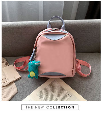 Women Backpack Travel Bag Waterproof Nylon Casual Pink for Teenager Girls