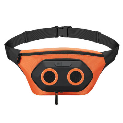 Outdoor Adjustable Fanny Pack Waterproof Rechargeable With Bluetooth Speaker Stereoc