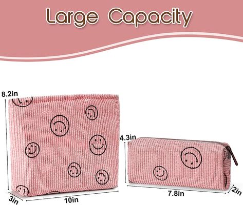 Shockproof Soft Cosmetic Bags For Women Travel Pink Small Make Up Brush Pouch