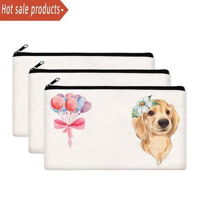 Canvas Stationery Pen Bag Reusable Students Stationery Storage