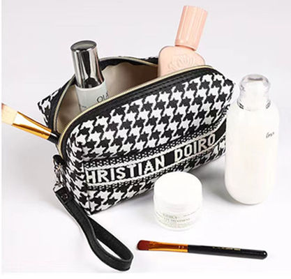 Zipper Canvas Cosmetics Storage Bags Makeup Bags