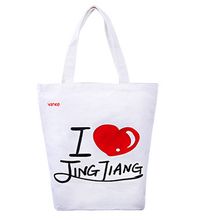 Multi Compartment Eco Canvas Tote Bag Opp Packing Clear LOGO Beautiful Pictures
