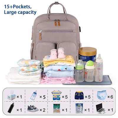 Lager Capacity Shockproof Protective Storage Mommy Diaper Bag Waterproof