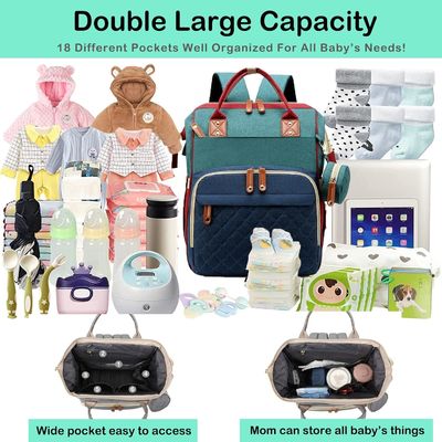 Simple Soft Waterproof Mommy Diapper Bag Lightweight Durable