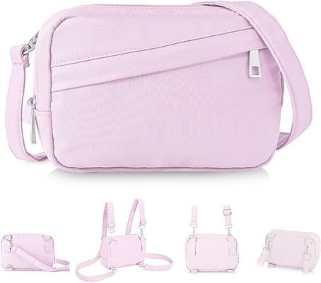 Water Resistant Crossbody Bag For Women Multi Position Fanny Pack Mini Belt Bag