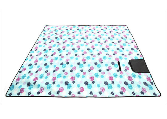 130*150cm Fleece Luxury Waterproof Picnic Blanket Outdoor With Backing