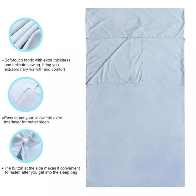 Rectangular Cotton Sleeping Bag Liner Portable Sleeping Bag Inner Sheet