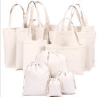 Reusable cotton shopping bags medium size canvas shopping tote bags with logo