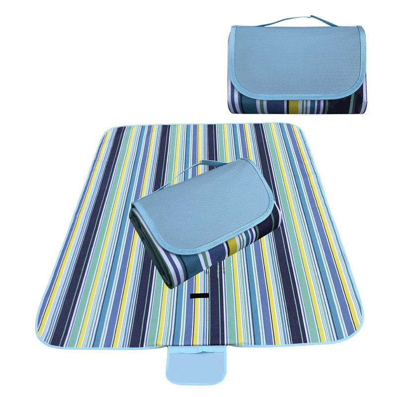 Waterproof Foldable Picnic Mat , 600D Oxford Cloth Fold Up Picnic Blanket