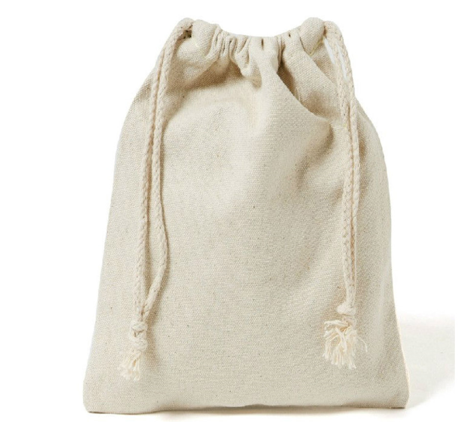 Collapsible Plain Canvas Bag , Personalized Recyclable Canvas Gift Bags