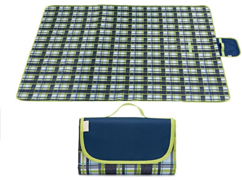 Heavy Duty 600D Oxford Waterproof Picnic Blanket For Family Outdoor Parties