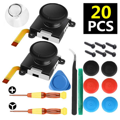 34 in 1 Replacement Thumb Stick Repair Kit for Nintendo Switch 3D Joystick Analog Sticks NS Lite Controller Repair Tool