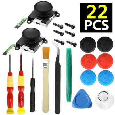 34 in 1 Replacement Thumb Stick Repair Kit for Nintendo Switch 3D Joystick Analog Sticks NS Lite Controller Repair Tool