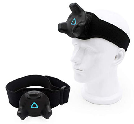 VR game straps are used for waist and hands. They are elastic and comfortable on head and feet