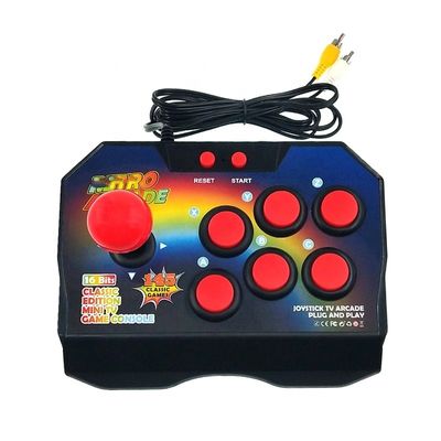 16 Bit Built-in 145 Arcade Game Retro Joystick Video Game Consoles Pocket  ABS Console Players Stick Controller Console AV