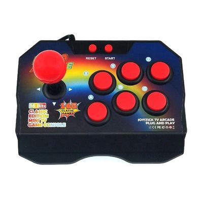 16 Bit Built-in 145 Arcade Game Retro Joystick Video Game Consoles Pocket  ABS Console Players Stick Controller Console AV