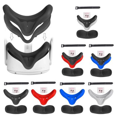 Wholesale Silicone Cover Durable Comfortable Blindfold for Oculus Quest 2 silicone Silicone cover and eye mask VR accessories