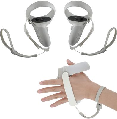 2021 5in1 Knuckle Strap+Grip Cover+Hand Strap+VR Lens Dust cover+Thumb Button  for Oculus Quest 2 VR Controller Accessories