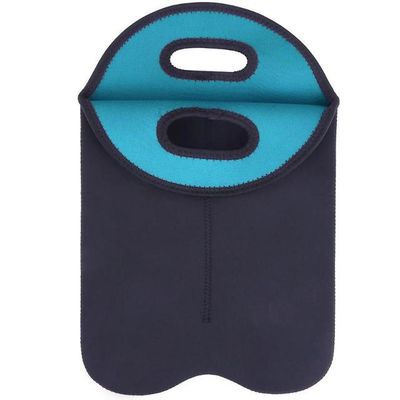 Customized Size Portable 1/2 Bottles Beer Cooling Holder Carrier Neoprene Wine Bottle Freezer Bag Cooler Wine-bottle Bag