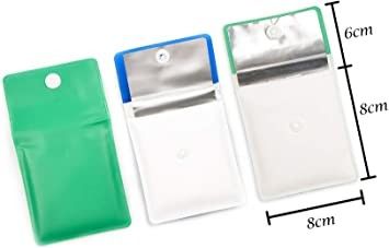 Compact Fireproof Portable Pocket Ashtray Ash Pouch 75*83mm