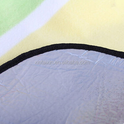 Manufacturer stripe padded beach mat foldable picnic mat flannel sleeping mat