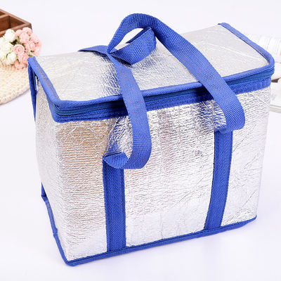 wholesale portable large  aluminium foil  cooler bag reusable  lunch insulated   carry case  food delivery box  for food beer