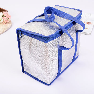 hot selling Portable Aluminium Foil thermal  cooler bag  customize  bubble  insulated  cooler box for  food delivery