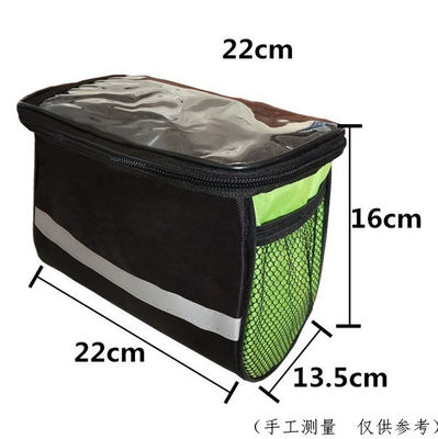 Front Handlebar Bag Bike Frame Pannier Organizer Pouch MTB Waterproof Phone Bags Multifunction Portable Shoulder Bag