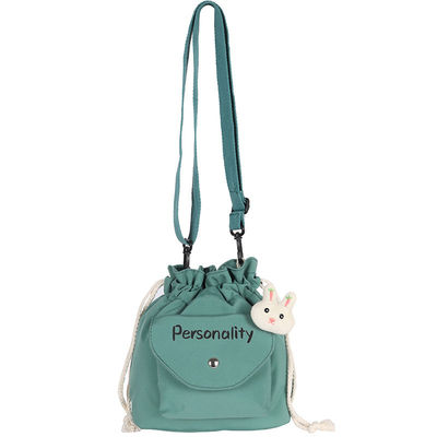 Cartoon Canvas Handbags Women's Shoulder Bag  Bucket Cloth Bag Casual Crossbody bags