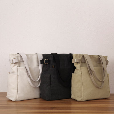 Canvas Handbags Corduroy Vintage Women's Shoulder Bag Simple Solid Color Handbag Bucket Cloth Bag Casual Crossbody bags