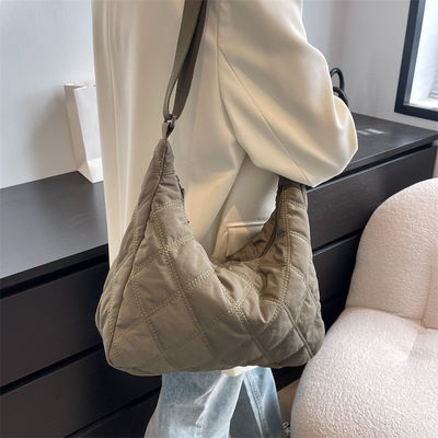 Winter messenger bag women dumpling bag lightweight small shoulder armpit  bag