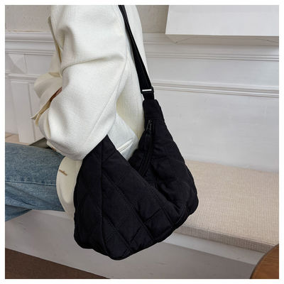 Winter messenger bag women dumpling bag lightweight small shoulder armpit  bag